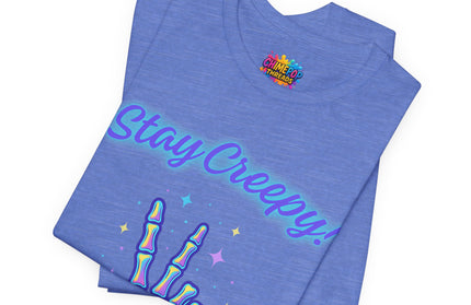 Rainbow Bone Peace Skeleton Tee
