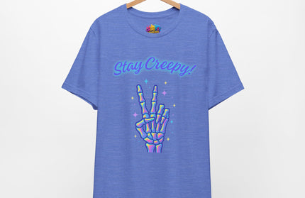 Rainbow Bone Peace Skeleton Tee
