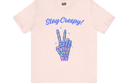 Rainbow Bone Peace Skeleton Tee