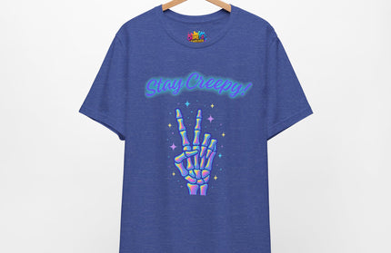 Rainbow Bone Peace Skeleton Tee