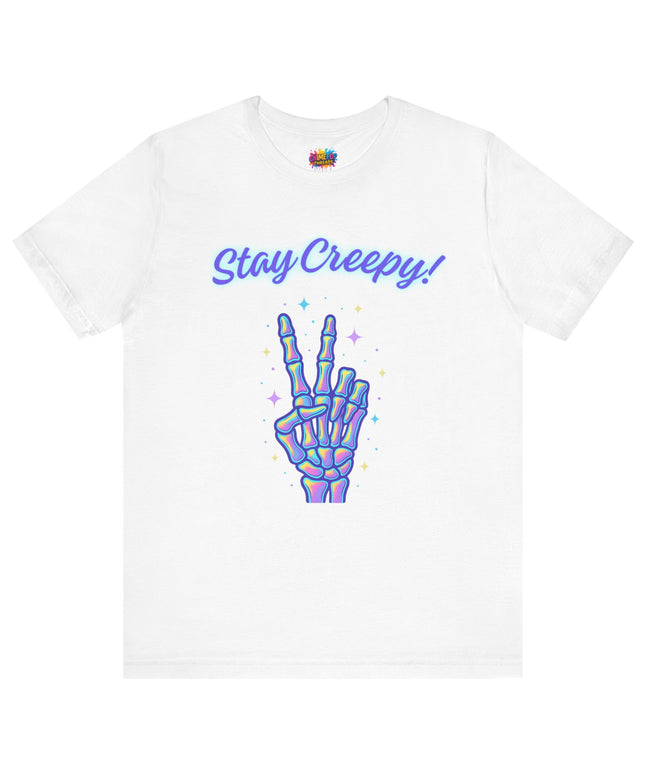 Rainbow Bone Peace Skeleton Tee
