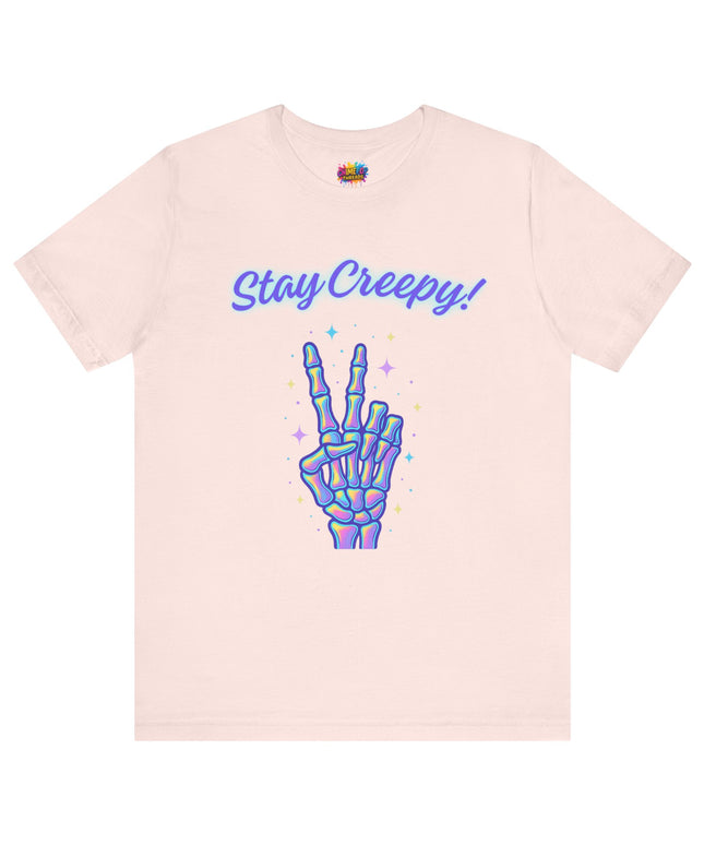 Rainbow Bone Peace Skeleton Tee