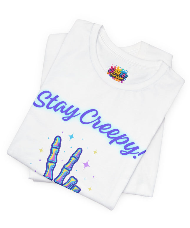 Rainbow Bone Peace Skeleton Tee