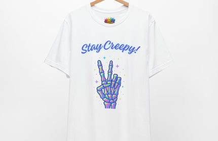 Rainbow Bone Peace Skeleton Tee