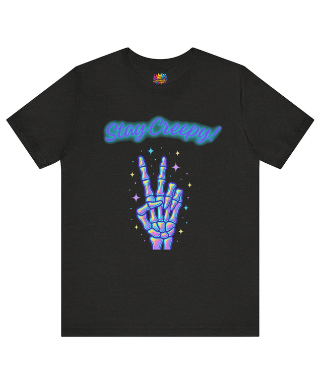 Rainbow Bone Peace Skeleton Tee