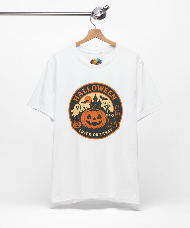 Retro Trick Or Treat Circle Tee