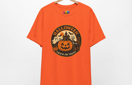 Retro Trick Or Treat Circle Tee