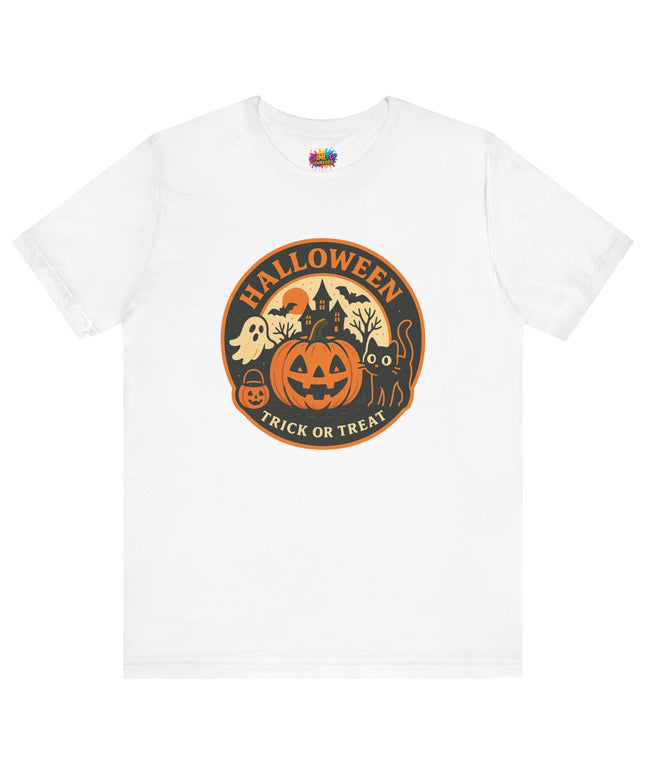 Retro Trick Or Treat Circle Tee
