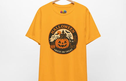 Retro Trick Or Treat Circle Tee