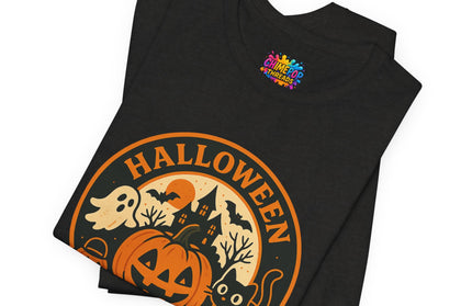 Retro Trick Or Treat Circle Tee