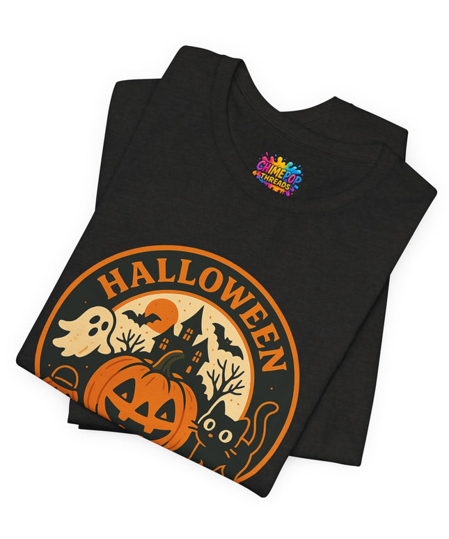 Retro Trick Or Treat Circle Tee