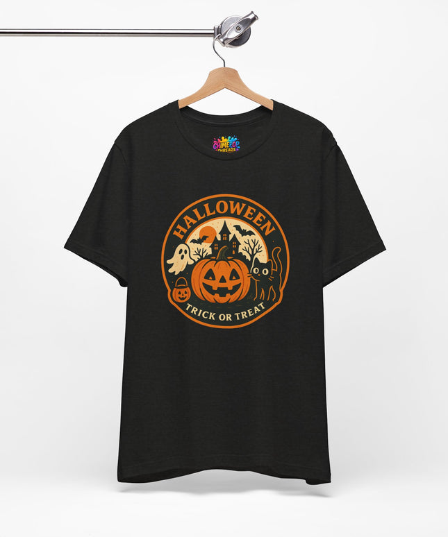 Retro Trick Or Treat Circle Tee