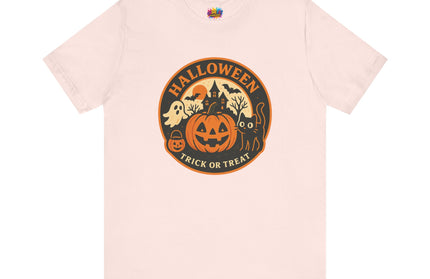 Retro Trick Or Treat Circle Tee