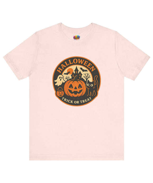Retro Trick Or Treat Circle Tee
