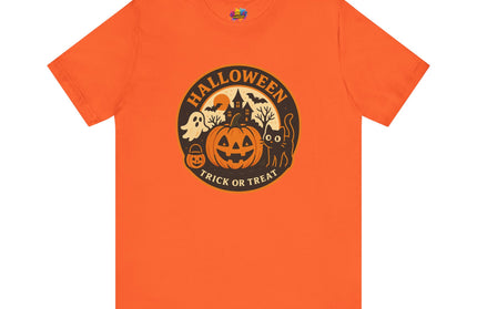 Retro Trick Or Treat Circle Tee