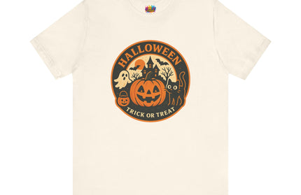 Retro Trick Or Treat Circle Tee