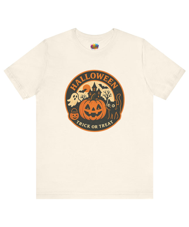 Retro Trick Or Treat Circle Tee