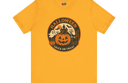 Retro Trick Or Treat Circle Tee