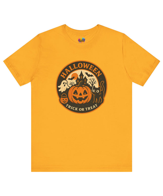 Retro Trick Or Treat Circle Tee