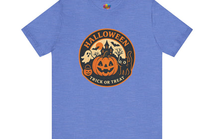 Retro Trick Or Treat Circle Tee