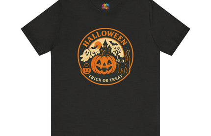 Retro Trick Or Treat Circle Tee