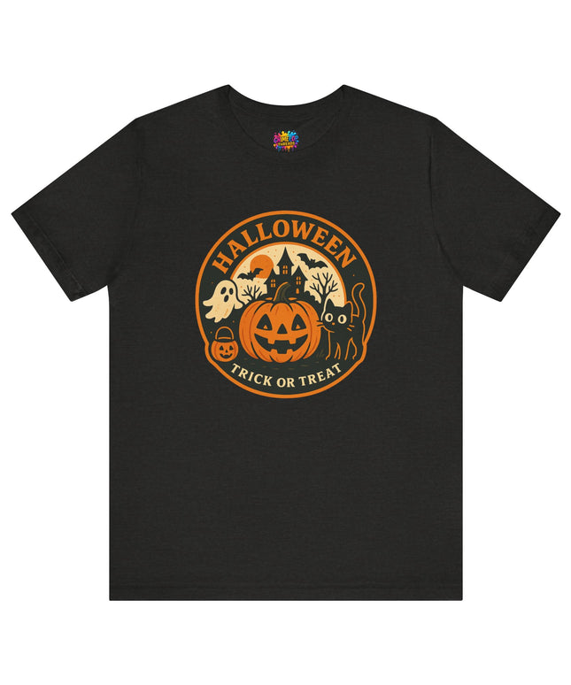 Retro Trick Or Treat Circle Tee