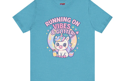 Running on Vibes and Glitter T-Shirt
