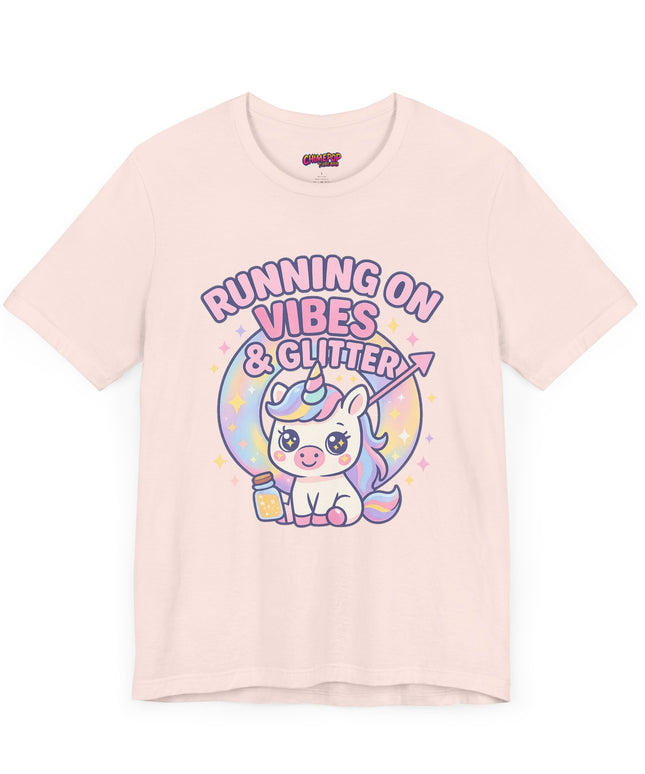 Running on Vibes and Glitter T-Shirt