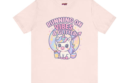 Running on Vibes and Glitter T-Shirt