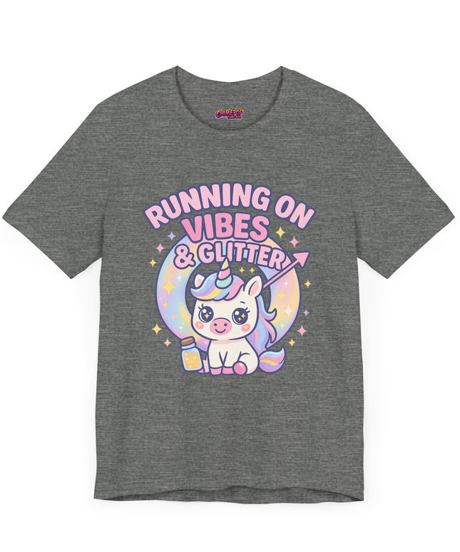 Running on Vibes and Glitter T-Shirt