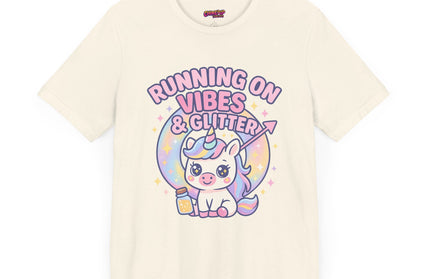 Running on Vibes and Glitter T-Shirt
