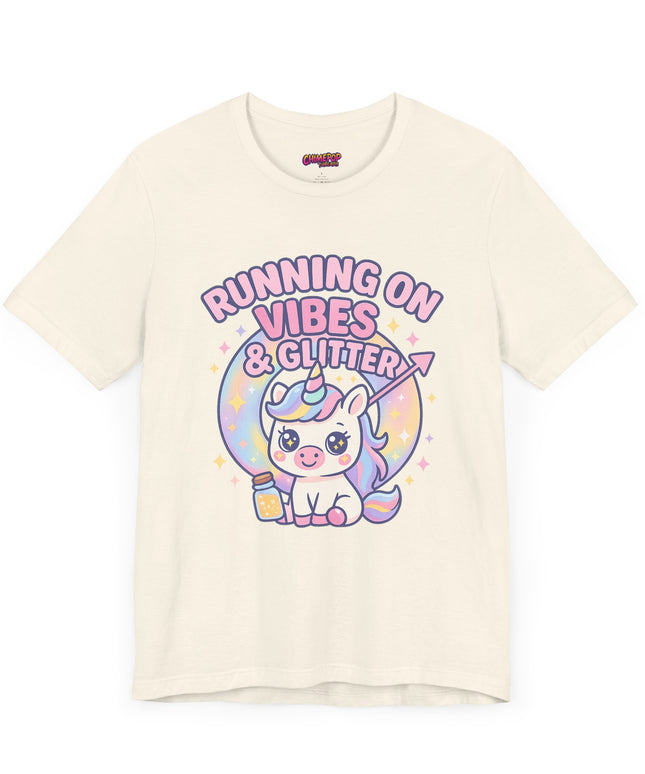 Running on Vibes and Glitter T-Shirt