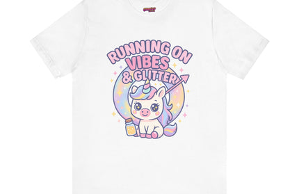 Running on Vibes and Glitter T-Shirt