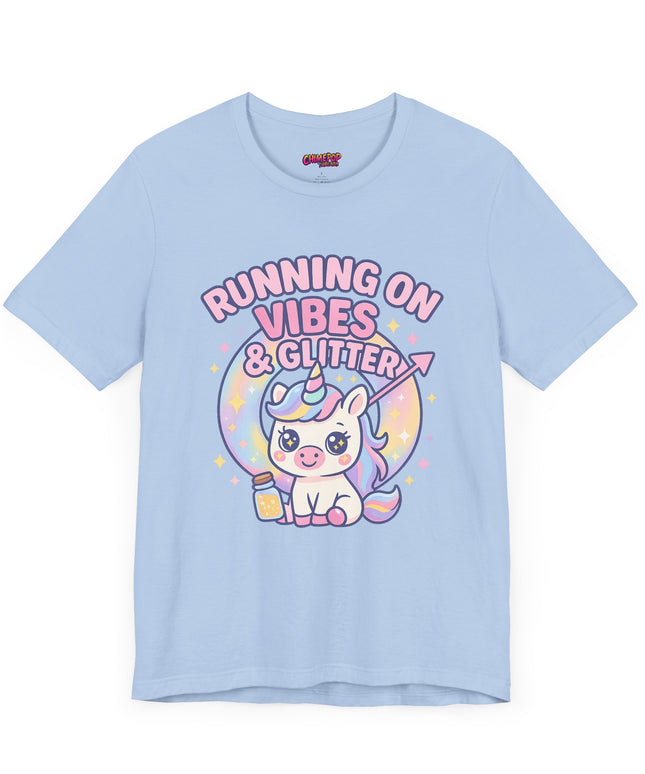 Running on Vibes and Glitter T-Shirt