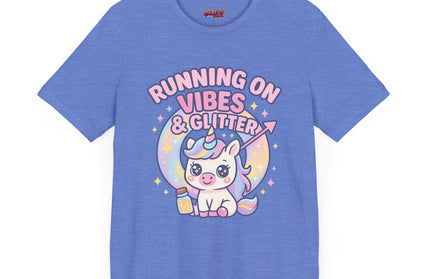Running on Vibes and Glitter T-Shirt
