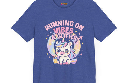 Running on Vibes and Glitter T-Shirt