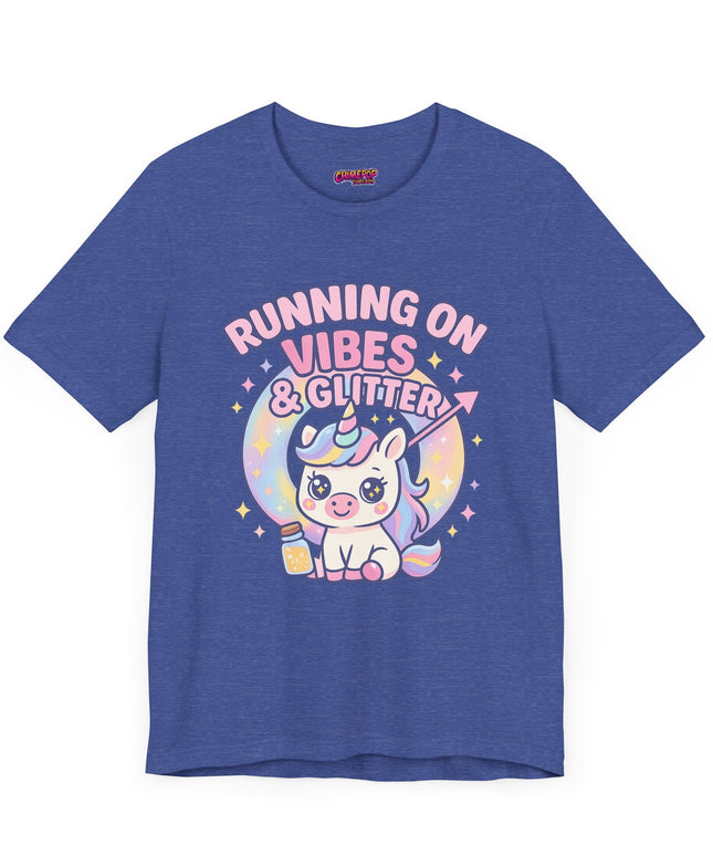 Running on Vibes and Glitter T-Shirt