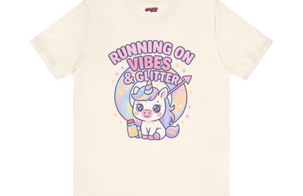 Running on Vibes and Glitter T-Shirt
