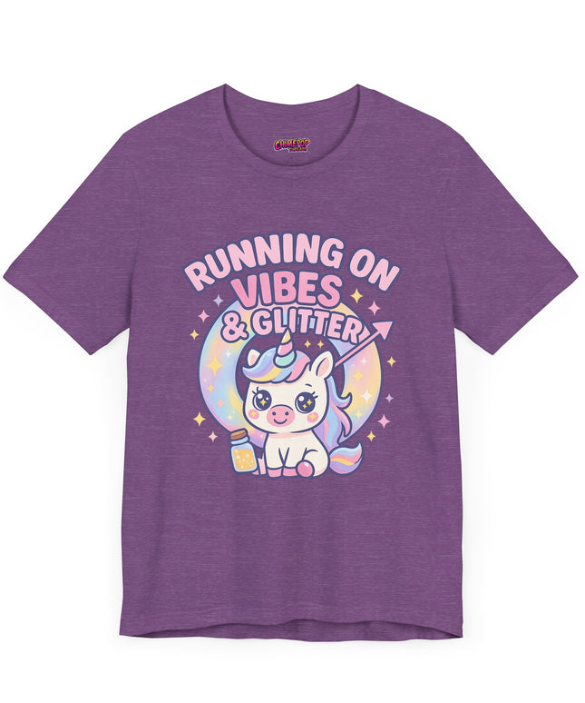 Running on Vibes and Glitter T-Shirt