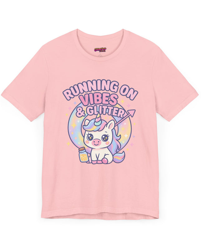 Running on Vibes and Glitter T-Shirt