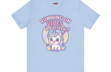 Running on Vibes and Glitter T-Shirt