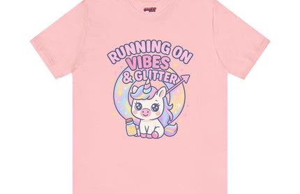 Running on Vibes and Glitter T-Shirt