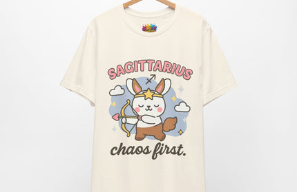 SAGITTARIUS ZODIAC – CHAOS FIRST ZODIAC BUNNY CENTAUR TEE