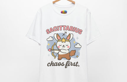 SAGITTARIUS ZODIAC – CHAOS FIRST ZODIAC BUNNY CENTAUR TEE