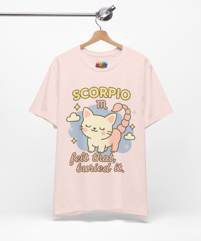 SCORPIO ZODIAC – FELT THAT, BURIED IT KITTY SCORPION TEE
