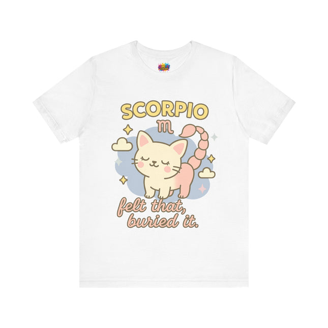 SCORPIO ZODIAC – FELT THAT, BURIED IT KITTY SCORPION TEE