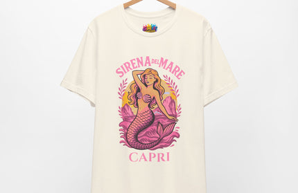 SIRENA DEL MARE CAPRI GRAPHIC TEE STATEMENT TEE