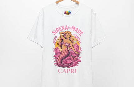 SIRENA DEL MARE CAPRI GRAPHIC TEE STATEMENT TEE