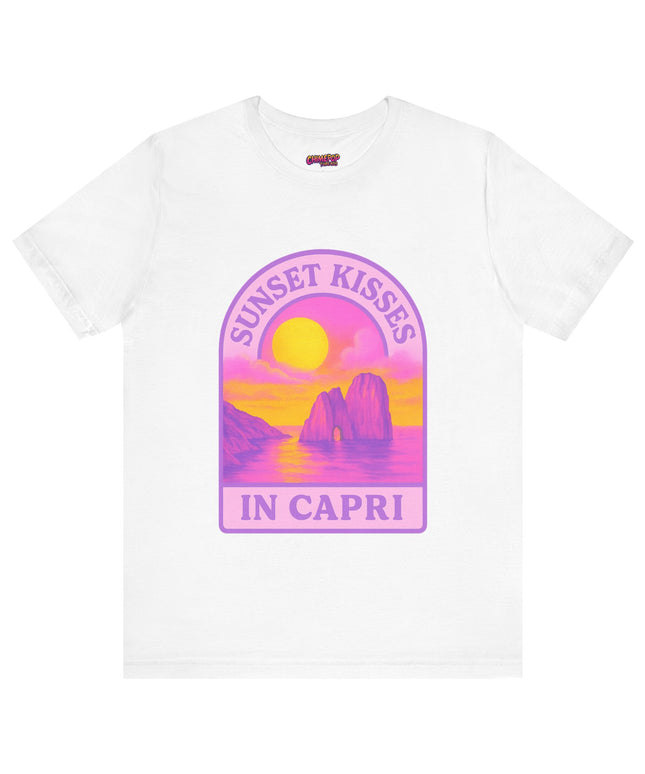 SUNSET IN CAPRI CHIMEPOP ORIGINAL GRAPHIC TEE