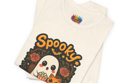 Spooky Ghost Pumpkin Cat Tee